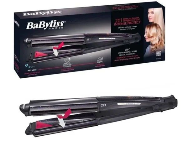 Lisseur Boucleur 2en 1 LED 235° - BaByliss - ST330ALE