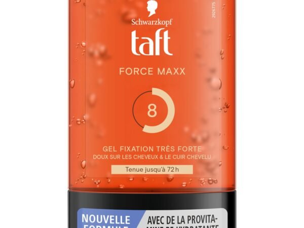 Gel coiffant 8 Force Maxx Fixation Très Forte Tenue 72H Taft SCHWARZKOPF