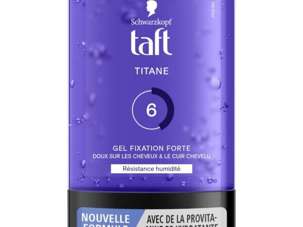 Gel coiffant 6 Fixation Forte Résistance Humidité Titane Taft SCHWARZKOPF