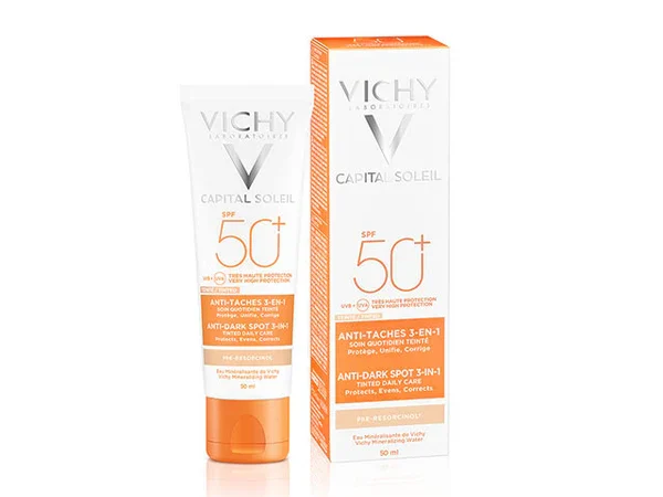 VICHY CAPITAL SOLEIL Soin anti-taches teinté 3-en-1 SPF50+
